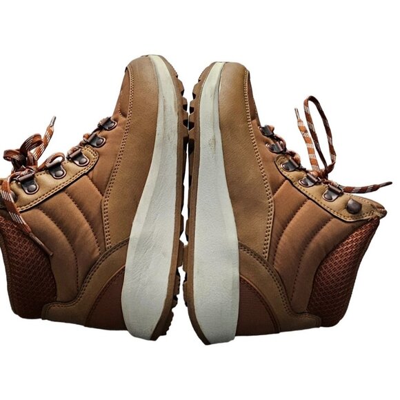 Universal Threads & Goods Co.‎ Lace Up Tan & White boots size 5 - Picture 1 of 10